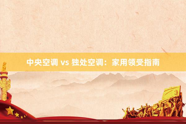中央空调 vs 独处空调：家用领受指南